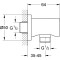 Kolanko przyłączeniowe GROHE RAINSHOWER (rozeta okrągła) Hard Graphite 27057A00