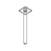 Ramię prysznicowe GROHE RAINSHOWER sufitowe, chrom 27484000