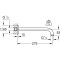 Ramię prysznicowe GROHE RAINSHOWER ścienne, chrom 27488000