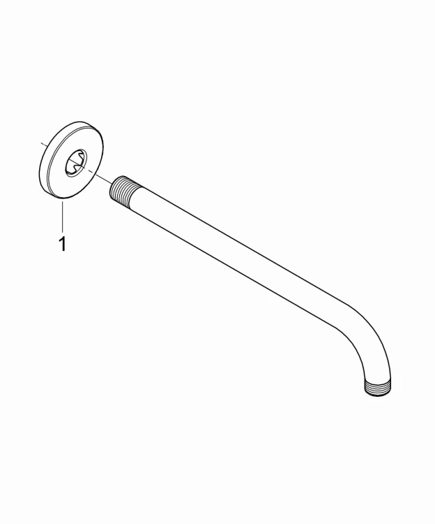 Ramię prysznicowe GROHE RAINSHOWER 286mm, chrom 28576000