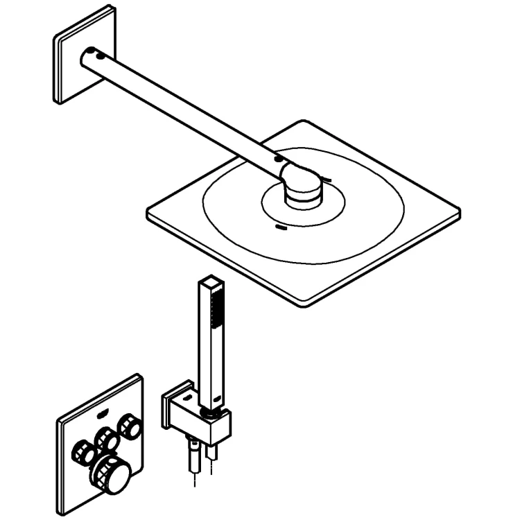 Komplet podtynkowy GROHE GROHTHERM SMARTCONTROL chrom 34706000