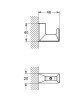 Haczyk GROHE SELECTION CUBE chrom 40782000