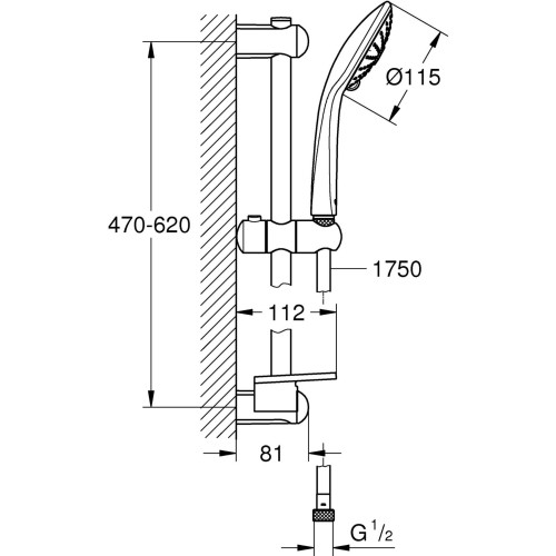 Zestaw prysznicowy GROHE EUPHORIA Chrom 27243001