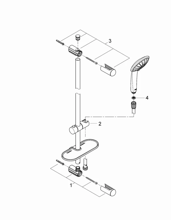 Zestaw prysznicowy GROHE EUPHORIA Chrom 27243001
