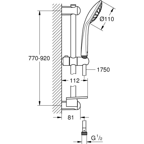 Zestaw prysznicowy GROHE EUPHORIA Chrom 27267001
