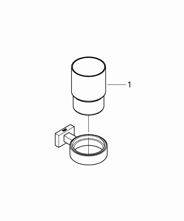 Szklanka GROHE ESSENTIALS Chrom 40755001