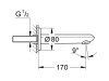 Wylewka wannowa GROHE EURODISC COSMOPOLITAN Chrom 13278002