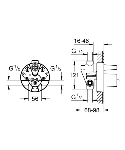 Element podtynkowy GROHE 33963000