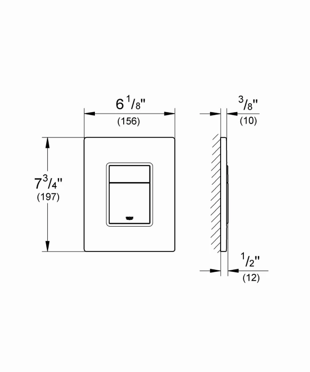 Przycisk spłukujący GROHE SKATE COSMOPOLITAN Chrom 38821000