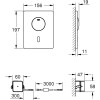 Przycisk spłukujący GROHE SKATE TECTRON Chrom 37419000