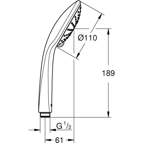 Słuchawka prysznicowa GROHE EUPHORIA Chrom 27238000