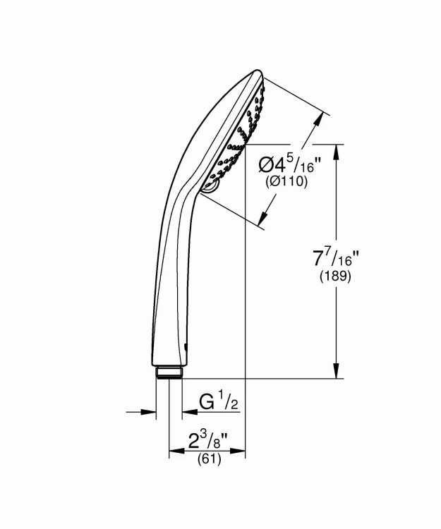 Słuchawka prysznicowa GROHE EUPHORIA Chrom 27238000