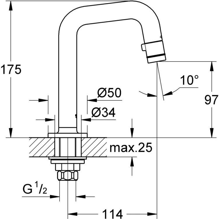 Wylewka uniwersalna GROHE UNIVERSAL Chrom 20202000