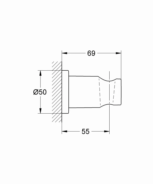 Uchwyt prysznicowy GROHE RAINSHOWER Cool Sunrise 27074GL0