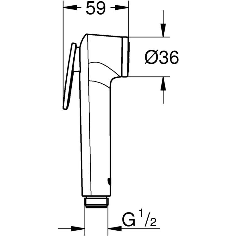 Słuchawka prysznicowa GROHE TEMPESTA Chrom 27512001