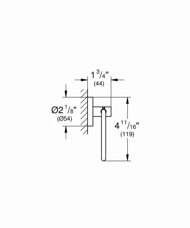 Uchwyt na papier toaletowy GROHE ESSENTIALS Chrom 40689001