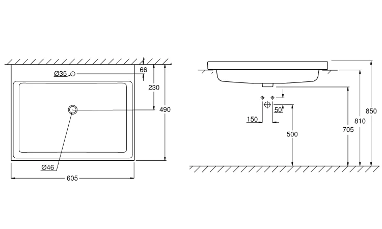 Umywalka GROHE CUBE CERAMIC Biały 3947900H