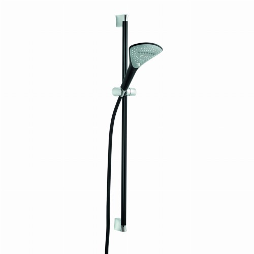 Zestaw natryskowy KLUDI FIZZ 3 S, czarny mat/chrom 6774087-00
