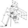 Bateria umywalkowa KLUDI BALANCE, z korkiem, czarny mat/chrom 520238775