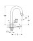 Wylewka uniwersalna GROHE Chrom 20201000