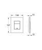 Przycisk spłukujący GROHE SKATE COSMOPOLITAN Hard Graphite 38732A00
