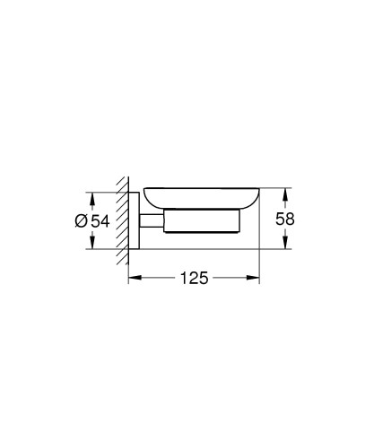Mydelniczka GROHE ESSENTIALS stal nierdzewna 40444DC1