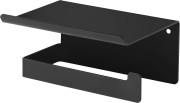 Uchwyt na papier DEANTE MOKKO z półką, czarny ADM N221