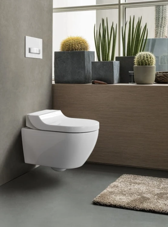 Toaleta myjąca GEBERIT AQUACLEAN TUMA Comfort z funkcją higieny intymnej, biała 146.292.11.1