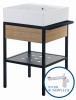 Umywalka nablatowa DEANTE  TEMISTO 60x50cm + Konsola stojąca z szufladą CDTD6U6S