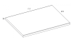 Blat pełny ELITA LOFTY  70x49,4x2,8cm, dąb classic 167040