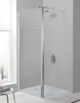 Ścianka natryskowa SANPLAST PRESTIGE PR2/PRIII 80cm, z ruchomym elementem, szkło W0, srebrny błyszczący 600073097038401