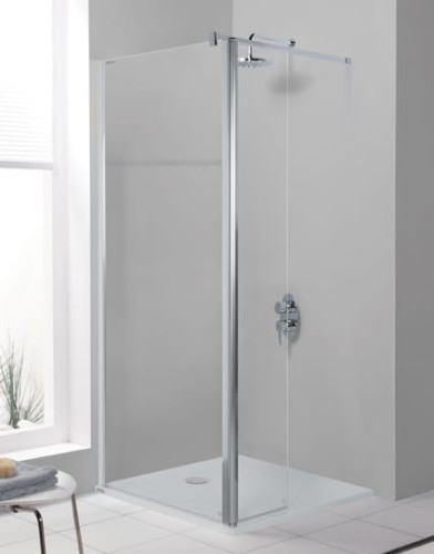 Ścianka natryskowa SANPLAST PRESTIGE PR2/PRIII 80cm, z ruchomym elementem, szkło W0, srebrny błyszczący 600073097038401