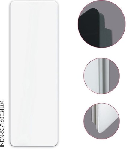 Grzejnik dekoracyjny INSTAL PROJEKT INDIVI NEW 101x49cm, moc 494W, BLACK MAT INDN-50/100E31L05