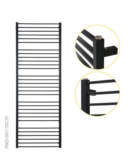 Grzejnik łazienkowy INSTAL PROJEKT PIKO 153x53cm, moc 669W, BIAŁY PIK-50/150