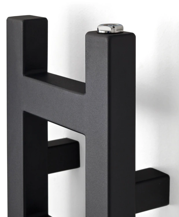 Grzejnik łazienkowy TERMA EASY 20x128cm, moc 260W, podłączenie SX METALLIC BLACK WGEAS128020KMBCSX