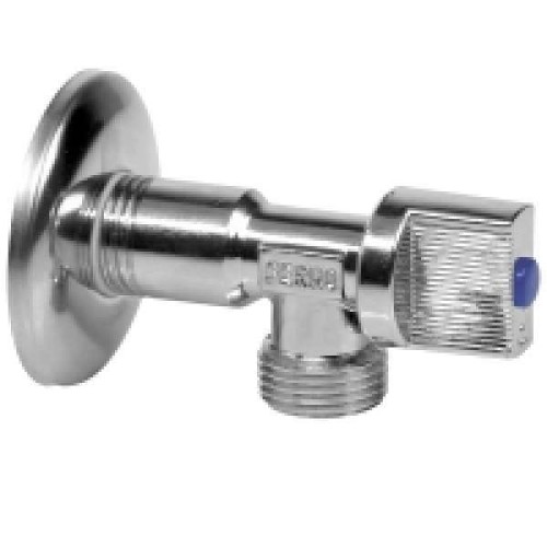 Zawór kulowy kątowy FERRO 1/2 x3/8 z rozetą z1238K
