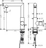 Bateria umywalkowa AXOR UNO chrom 45016000