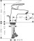 Bateria umywalkowa HANSGROHE LOGIS chrom 71078000