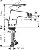 Bateria bidetowa HANSGROHE LOGIS chrom 71203000