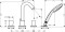 Bateria wannowa HANSGROHE LOGIS chrom 71314000