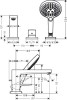 Bateria wannowa HANSGROHE METROPOL chrom 32551000