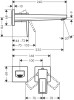Bateria umywalkowa HANSGROHE METROPOL chrom 74526000