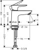Bateria umywalkowa HANSGROHE TALIS E chrom 71706000
