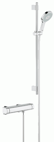 Bateria natryskowa GROHE GROHTHERM 2000 z termostatem + zestaw natryskowy POWER&SOUL 90cm, chrom 34482001