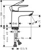 Bateria umywalkowa HANSGROHE TALIS E chrom 71702000