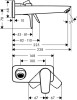 Bateria umywalkowa HANSGROHE TALIS E biały mat 71734700