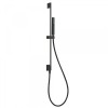 Zestaw prysznicowy TRES SLIM drążek 76 cm, z przyłączem, czarny mat 03493201NM