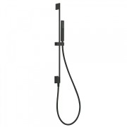 Zestaw prysznicowy TRES SLIM drążek 76 cm, z przyłączem, czarny mat 03493201NM