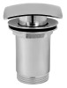 Korek umywalkowy McALPINE "Click-Clack", kwadratowy, z przelewem, chrom CW60SQ-CB