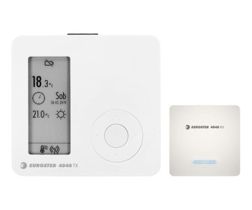 Regulator temperatury EUROSTER  E4040TXRX, bezprzewodowy, z odbiornikiem E4040TXRX